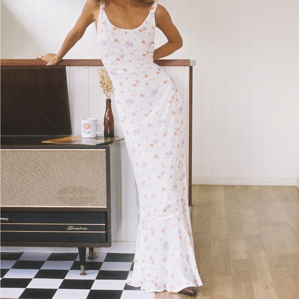 Princess Polly Floral White Maxi Dress - Picture 6 of 6
